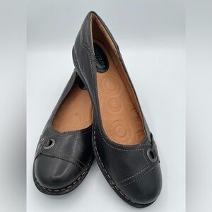 Montana Artisan Crafted Black Leather Casual Comfort Slip On Shoes Flats 11 M